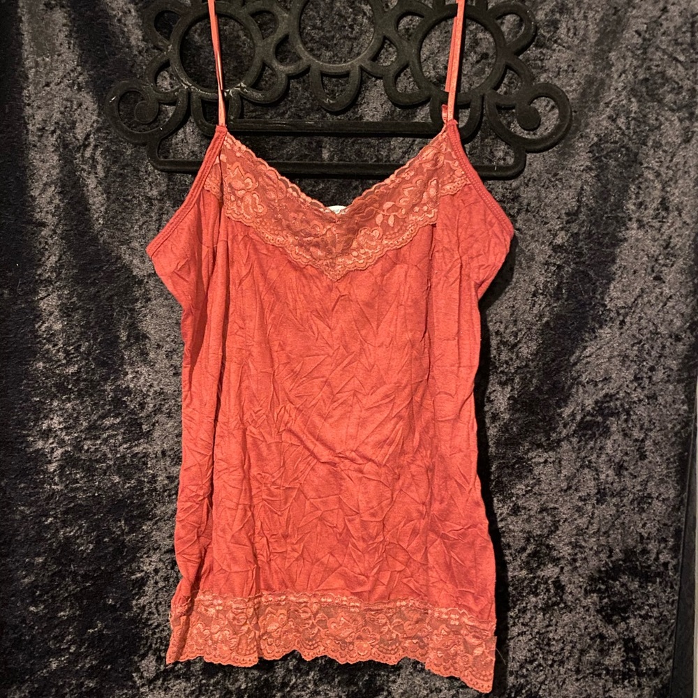 Mauve Lace Trim Camisole